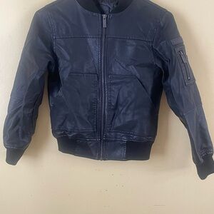 Kids Black Bomber Jacket